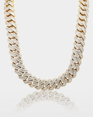 Gold Diamond Cuban Link Chain