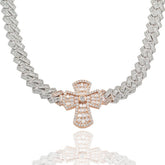 Baguette Cuban Cross Chain