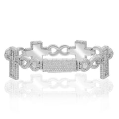 Infinity Link Cross Bracelet