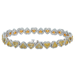 Canary Yellow Heart Bracelet