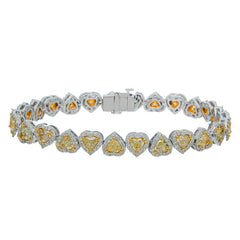 Canary Yellow Heart Bracelet