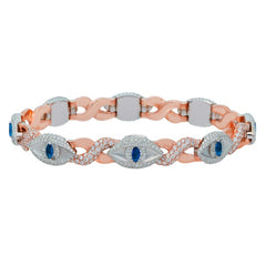Infinity Evil Eye Diamond Bracelet