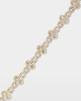 Infinity & Clover Diamond Link Bracelet