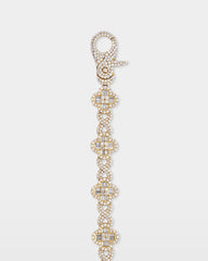 Infinity & Clover Diamond Link Bracelet