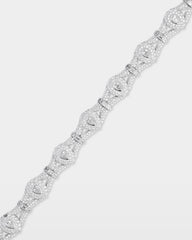 Pear Diamond Link Bracelet