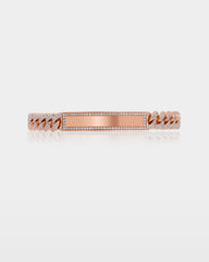ID Cuban Link Diamond Bracelet