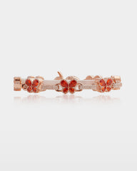 Citrine Butterfly & Diamond Link Bracelet