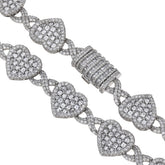 Diamond Infinity Heart Necklace