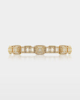 Mixed Cut Square Link Diamond Bracelet