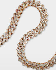 Round Diamond Cuban Link Chain