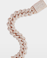 Cluster Diamond Cuban Link Bracelet