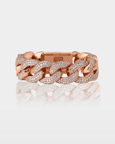 Diamond Cluster Cuban Link Bracelet