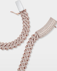 Gold Diamond Cuban Link Chain