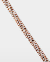 Emerald & Round Diamond Bracelet
