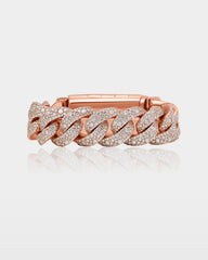 Mosaic Diamond Cuban Link Bracelet