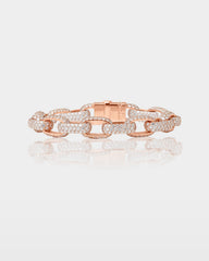 Gold Pavé Diamond Chain Bracelet