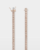 Triple Row Diamond Tennis Necklace