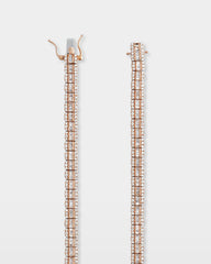 Triple Row Diamond Tennis Necklace