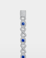 Sapphire Eye & Infinity Diamond Bracelet