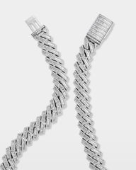 Trapezoid Diamond Cuban Link Chain