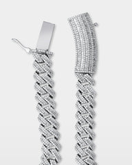 Trapezoid Diamond Cuban Link Chain