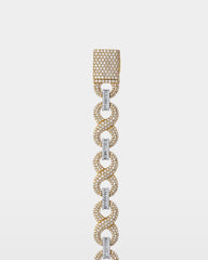 Two-Tone Infinity Diamond Link Bracelet