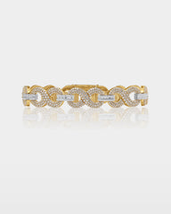 Two-Tone Infinity Diamond Link Bracelet