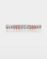 Two-Tone Miami Cuban Link Diamond Bracelet Small