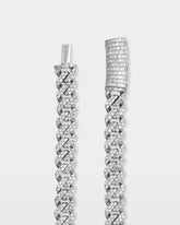 Two Row Baguette Diamond Miami Cuban Link Chain