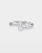 Cushion Halo Diamond Bangle