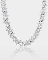 Spiked Diamond Cuban Link Chain