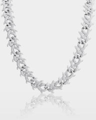 Spiked Diamond Cuban Link Chain