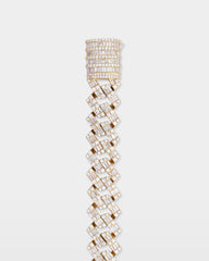 Diamond Baguette Cuban Link Bracelet