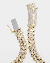 Gold Diamond Cuban Link Chain