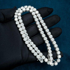 6MM Moissanite Tennis Chain 14K Gold