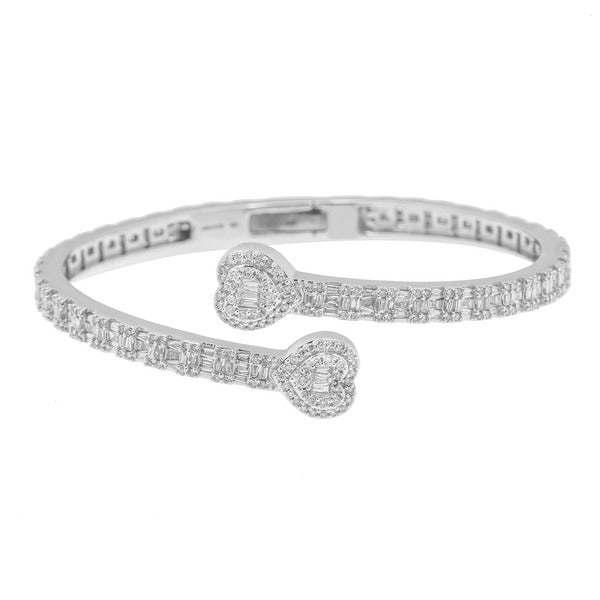 Diamond Heart Bangle