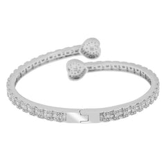 Diamond Heart Bangle