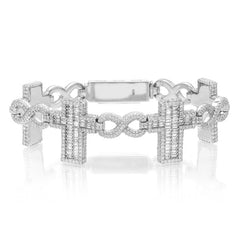 Infinity Link Cross Bracelet