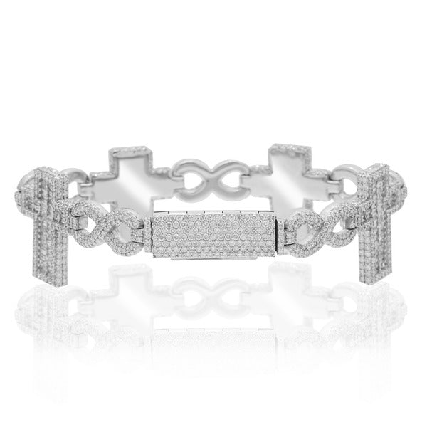 Infinity Link Cross Bracelet