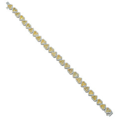 Canary Yellow Heart Bracelet