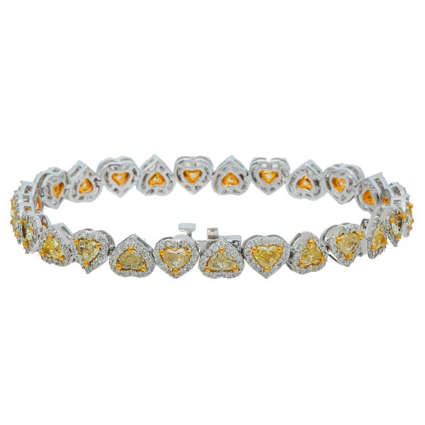 Canary Yellow Heart Bracelet