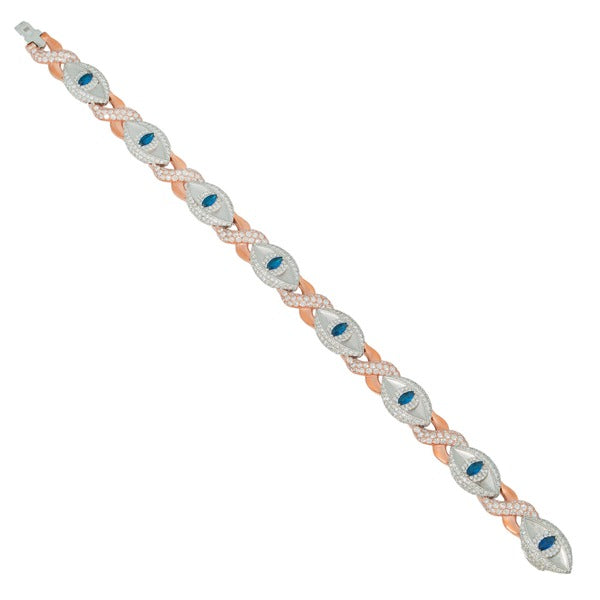 Infinity Evil Eye Diamond Bracelet