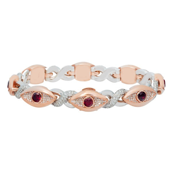 Infinity Evil Eye Diamond Bracelet