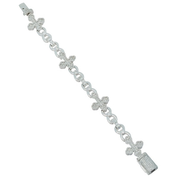 Infinity Cross Diamond Bracelet