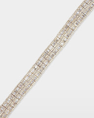 Double Row Diamond Tennis Bracelet