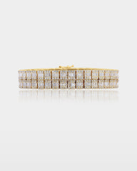 Double Row Diamond Tennis Bracelet