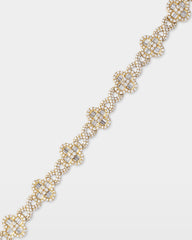 Infinity & Clover Diamond Link Bracelet