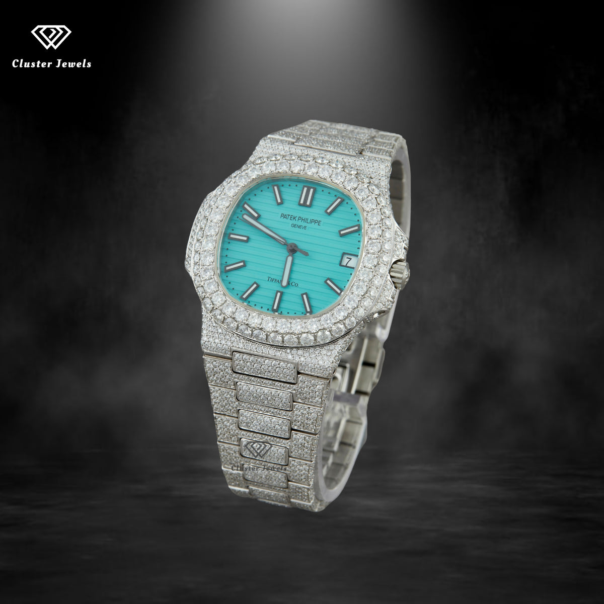 Moissanite Watch Stainless Steel Hip Hop Iced Out Watch