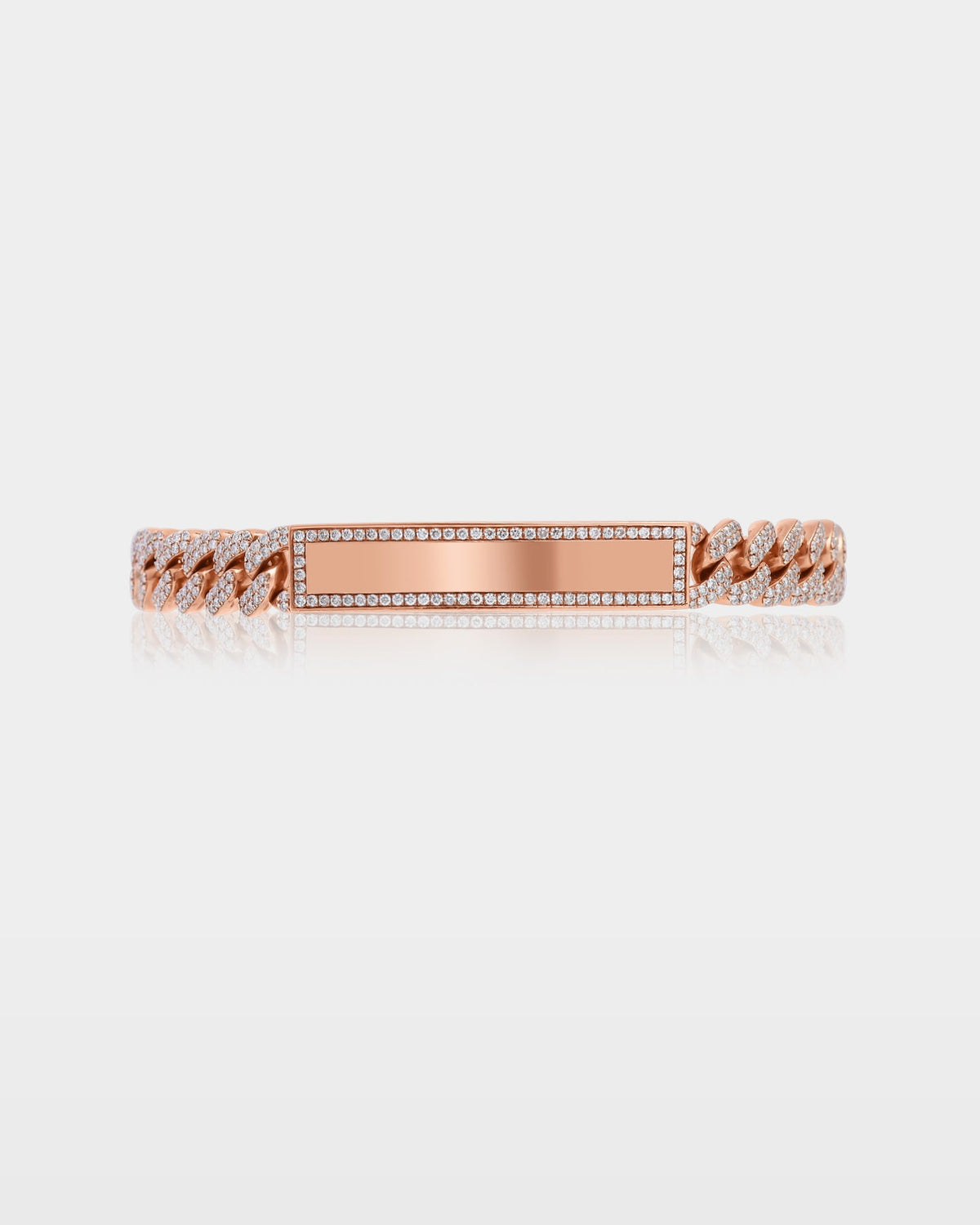 ID Cuban Link Diamond Bracelet