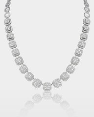 Square Cluster Half Diamond Link Chain